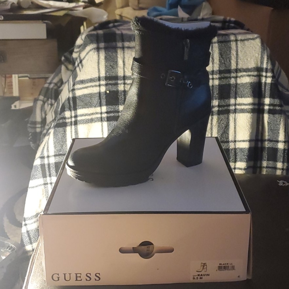 Women's black booties